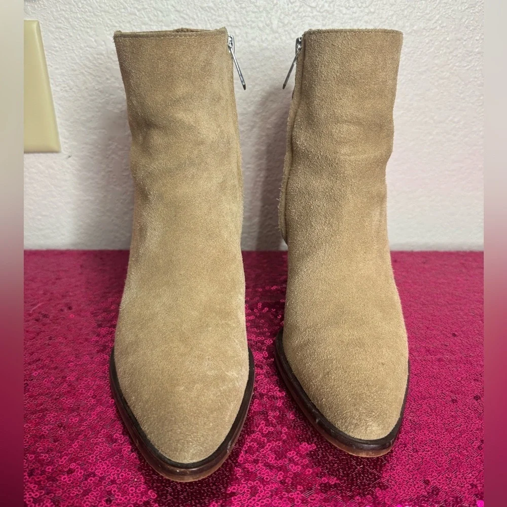SAM EDELMAN 🤎 Women’s Tan Suede Ankle Boots (Size 8)